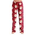 thumbnail image 2 of Hearthz Christmas Pajamas Pants for Women Winter Soft Elastic Waist Pijama Pants Warm Cozy Xmas Pj Bottoms Lounge Pants Pajama Pants, 2 of 7
