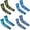 Blue1 1PCS & Blue2 1PCS & Blue3 1PCS & Army Green 1PCS, variant on Miaoju Baseball Arm Sleeves for Kids 5 Pairs UV Sun Protection Cooling Compression Sleeves to Cover Arms for Boys Girls
