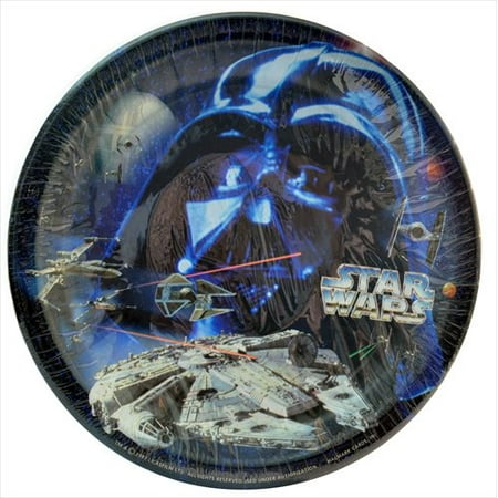 20th Anniversary Plate - Star Wars Vintage 1997 '20th Anniversary' Small Paper Plates (8ct)