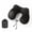 black, variant on Travel Neck Pillow, Inflatable Soft Pillow with Free Storage Bag, for Plane Train Road Trip Use