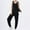 Black, variant on Wensltd Ribbed Pajama Set Women Lightweight Sports Camisole Lantern Pants Nightwear Outfits