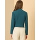 thumbnail image 5 of Chaqueta Corta Casual de Negocios Allegra K sin cuello para Mujer Azul eléctrico M, 5 of 6