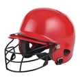 thumbnail image 3 of S SERENABLE Baseball Batting Helmet Breathable Practical Guard for Match Sports Outdoors Red for Adult, 3 of 9
