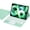 Mint Green, variant on Magnetic Detachable Candy Color Round Keys Keyboard Case with Multi-Touch Trackpad & Pencil Holder for iPad mini 7th Gen (A17 Pro) / iPad mini 6th Generation,Black