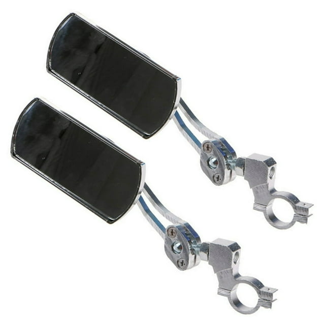 CHOK 1/2 Pcs Lunettes de Rétroviseur Latéral Réglables pour Guidon de Vélo de Montagne/bicyclette (Rouge 2 Pcs)