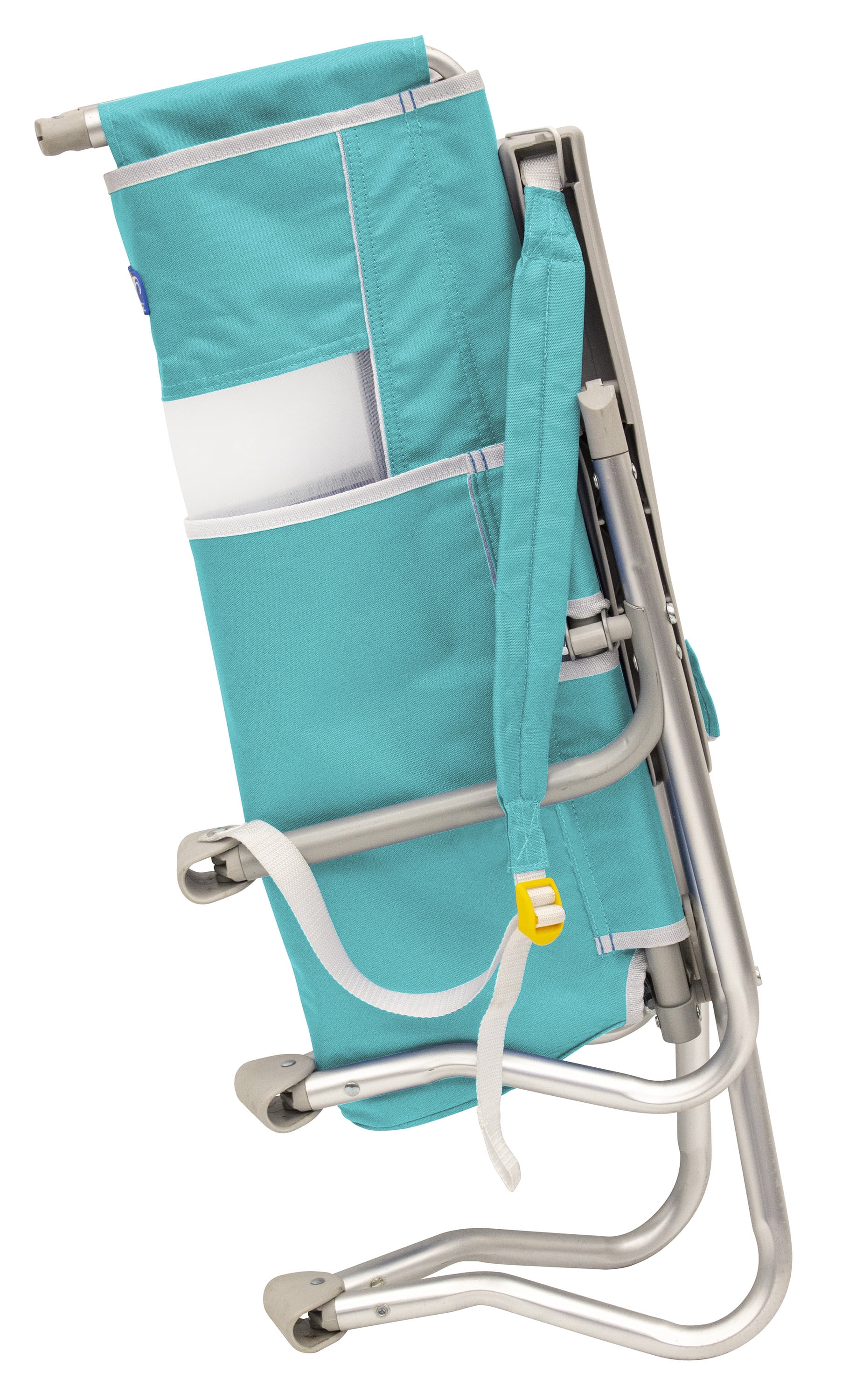 GCI Outdoor Bi-Fold Beach Chair Compact Low Profile Reclining Chair, Seafoam