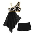 thumbnail image 3 of inhzoy Big Girls Youth Lyrical Costume Asymmetrical Mesh Overlay Sequined Dance Dresses, 3 of 7
