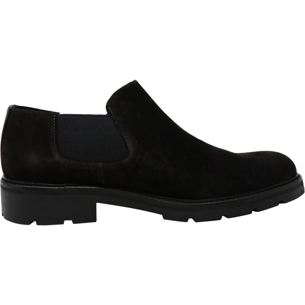 Calvin Klein Men s Udell Calf Suede Dark Brown Mid Top Boot 8M Walmart