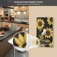 thumbnail image 5 of Yayeee Duplex Wall Plate 1-Gang 4.5"x2.7" Home Receptacle Light Switch Decorative Outlet Cover, Black Sunflower Pattern, 5 of 7