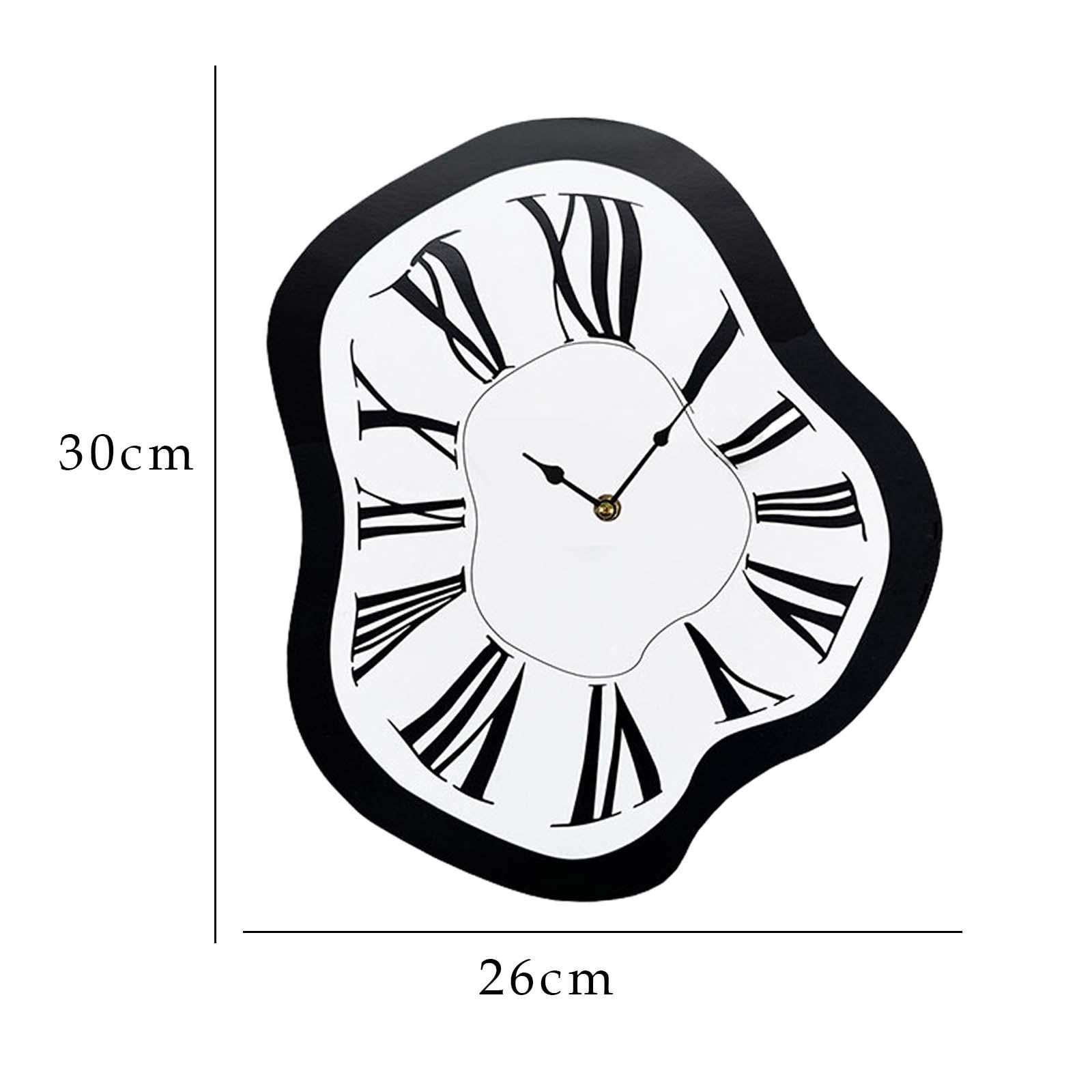 deevoka Creative Melting Clock Distorted Wall Clock Modern Interior Wall Clock Distorted