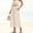 Khaki, variant on Women's Striped Elastic Waist Casual Capri Pants, Simple 7/8 Cropped Trousers with Pockets for Everyday Street Wear Black XXL
