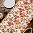 thumbnail image 2 of Fall Pumpkin Table Runner, Autumn Thanksgiving Kitchen Dining Table Decoration for Home Party Decor 13x120 Inches, 2 of 9