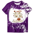 thumbnail image 5 of Akiihool Womens Tshirts Graphic Womens Long Sleeve Tops Casual Shirts for Women Fall Flower Printed T Shirt Crewneck Floral Tee Purple,M, 5 of 5