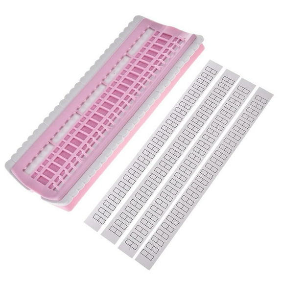 BESTOYARD 1Pc Pink Plastic Thread Cards Compact Lightweight Holder for Cross Stitch Craft