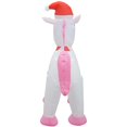 thumbnail image 4 of Jeco CHD-OD069 3.5 ft. Inflatable Unicorn Christmas Decoration, 4 of 14