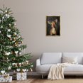 thumbnail image 2 of Stupell Industries - Red Nose Baby Reindeer Gold Floating Frame Canvas Art, 17 x 25, 2 of 9