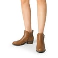 thumbnail image 6 of BURUDANI Women’s Ankle Boots Classic Low Chunky Heel with Side Zipper Booties, 6 of 6