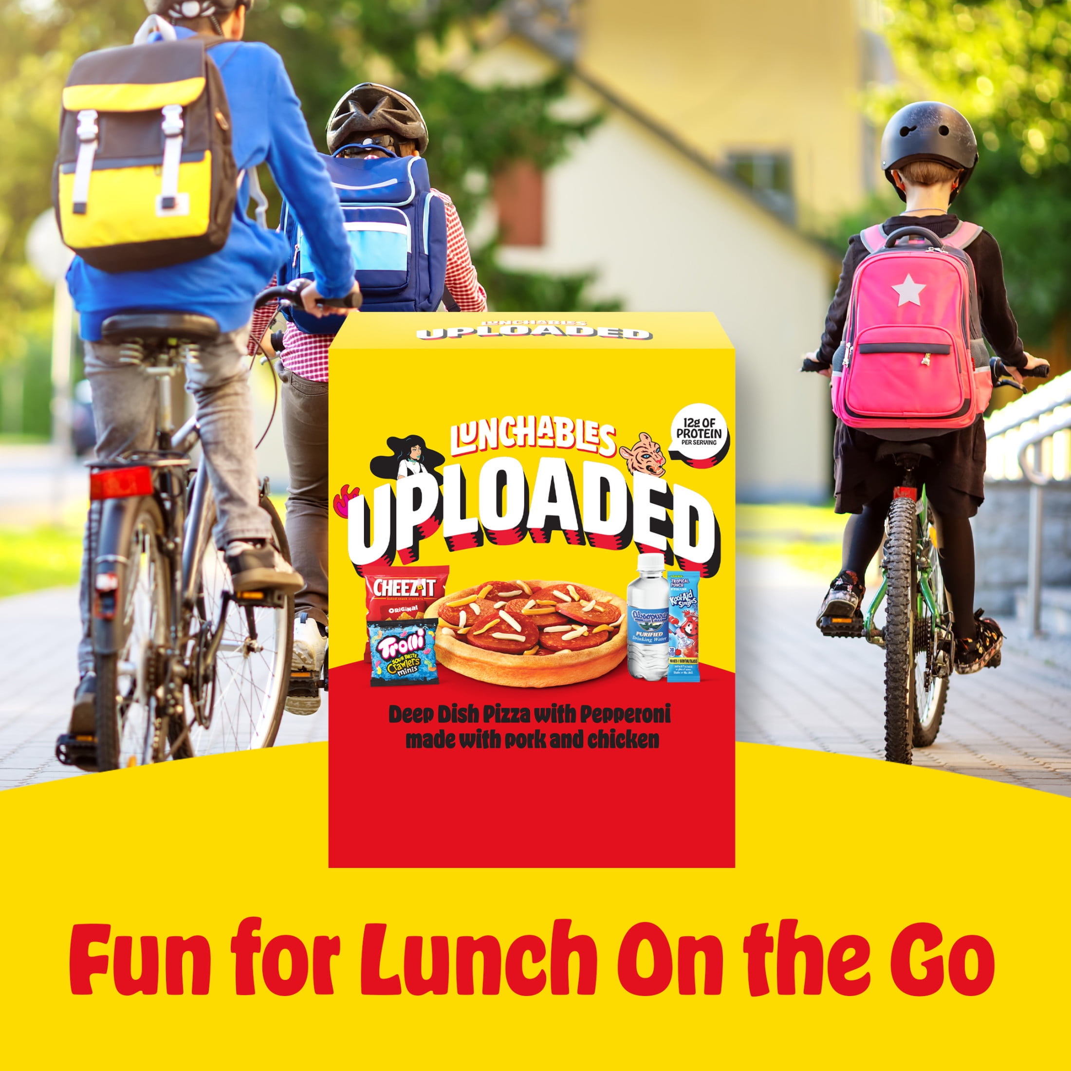 Lunchables Uploaded Deep Dish Pizza with Pepperoni Snack Kit, 15.12 oz Box