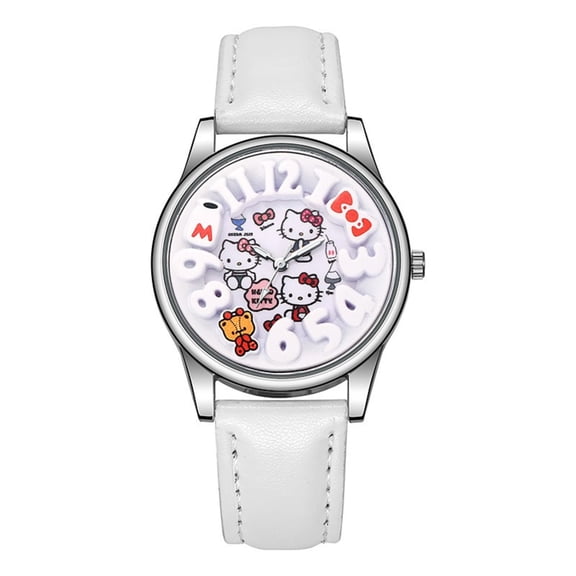 Cartoon Kuromi My Melody Cinnamoroll Leather Band Watch Light Luxury Personality Quartz Watch