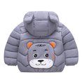thumbnail image 4 of Abcomgle Toddler Winter Coat Lightweight Puffer Padded Winter Jacket for Toddler Boys Cute Bear Ears Hooded Winter Coats for Boys Winter Warm Baby Girls' Outerwear Jackets & Coats, 4 of 7