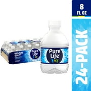 Pure Life Purified Water, 8 fl oz, 24 Pack Plastic Bottles