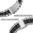 thumbnail image 2 of AIR-Compatible for Fossil Gen 6 Wellness Band, Quick Release Stainless Steel Metal Replacement Straps Compatible with Fossil Gen 6 44mm Wellness Smart Watch, 2 of 4