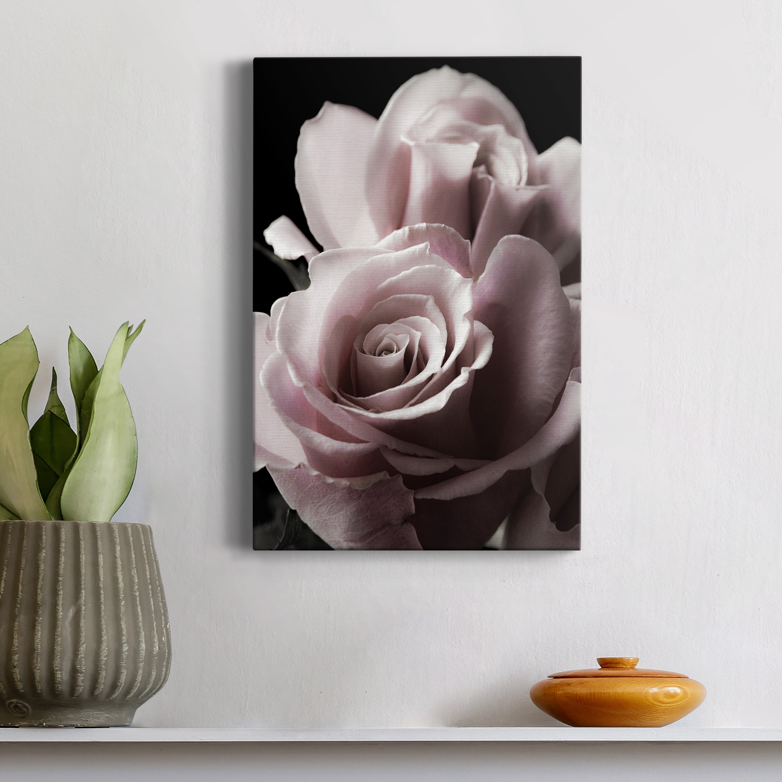 Rose Noir II Premium Gallery Wrapped Canvas - Ready to Hang - 18 x 27