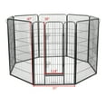thumbnail image 2 of Topcobe Playpen for Pet Dog Puppy Cat, 8 Panel Heavy Duty large Dog Crate, Foldable Metal Pet Exercise Fence Barrier Kennel for Outdoor Indoor, 2 of 7