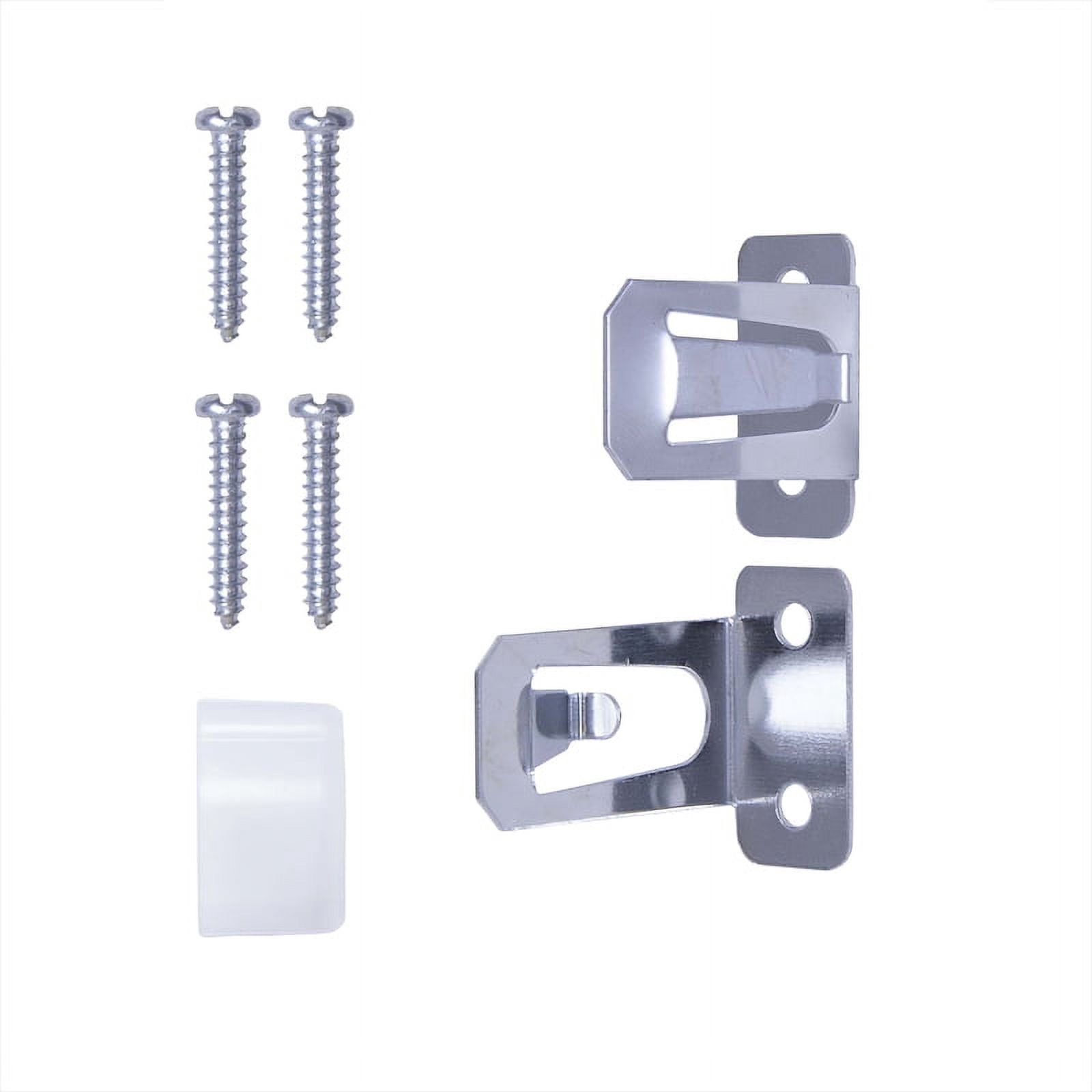 Kenney White Lockseam Curtain Rod 28 in. L x 48 in. L