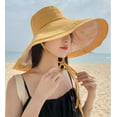 thumbnail image 4 of YooGuoGuo Super Wide Brim Women Sun Hat Cotton Floppy Packable Reversible Wired Edge Hats UV Protection Summer Beach Travel Garden, 4 of 7