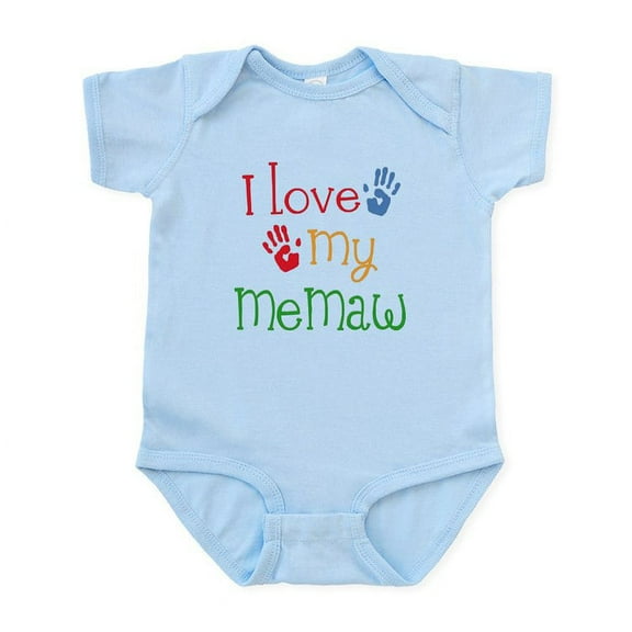 CafePress - I Love My Memaw Infant Bodysuit - Baby Light Bodysuit, Size Newborn - 24 Months