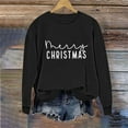 thumbnail image 5 of Craaazy Christmas Sweatshirt for Women Crewneck Long Sleeve Sweatshirts Casual Christmas Graphic Shirts Letter Printed Pullover Tops Gifts, 5 of 6