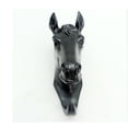 thumbnail image 4 of Resistente Caballo Cabeza Colgador En Resina para proteger Sombrero Bolsas Negro Los 4.5x9x13cm perfecl Gancho de resina, 4 of 8