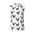 thumbnail image 6 of Lsque Funny Chicken Print Men's Cotton Blend Sleeveless Muscle Shirts (S-3XL)- Moisture Wicking, Odor Protection, UPF 30+,Large, 6 of 8
