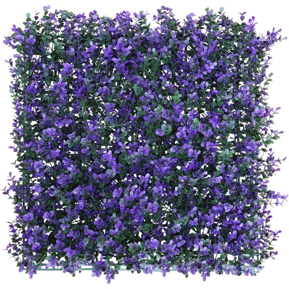 12 20" X 20" Artificial Boxwood Panels Topiary Hedge Plant Grass Wall Privacy Screen For Outdoor Indoor Garden Backyard Wedding Decor