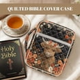 thumbnail image 7 of FOR U DESIGNS Highland Cattle Flower Print Bible Cover for Women Men Lightweight Bible Holder Case Reusable Bible Carrier Tote Bag Bible Protective with Handle and Zipper, 7 of 7