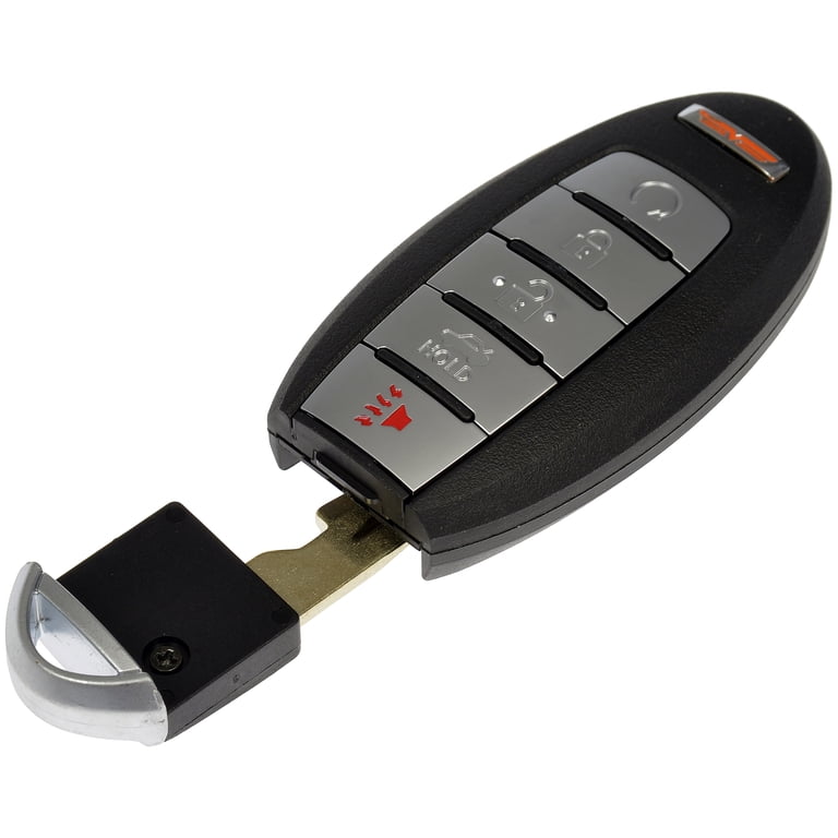 X AUTOHAUX Replacement Key Fob Shell For Cadillac ATS/XTS 2013-2015 - 4 Button Key Case Cover (Black/Silver)