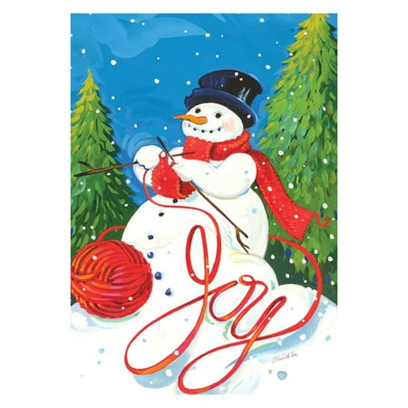 Toland Home Garden Knitting Snowman Flag