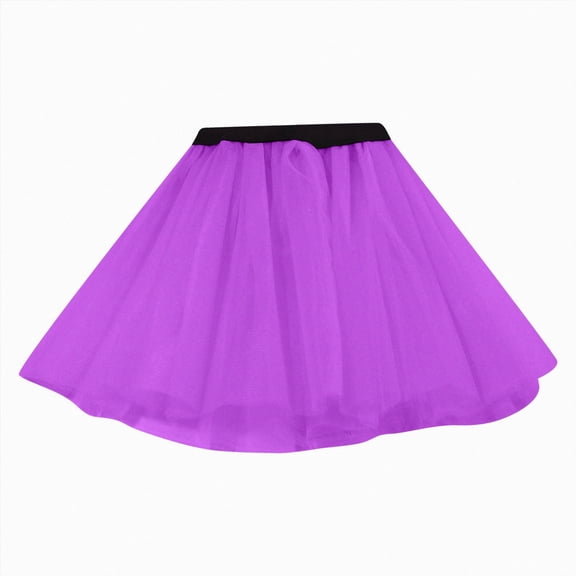 Splozh Newborn Skirt Tutu for Toddler Girls Tulle Ballet Dance Skirt Princess Baby Kids Dress up Birthday Party,Purple,3-8 Years