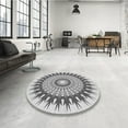 thumbnail image 4 of Ahgly Company Machine Washable Indoor Rectangle Transitional Sonic Silver Gray Area Rugs, 2' x 3', 4 of 7