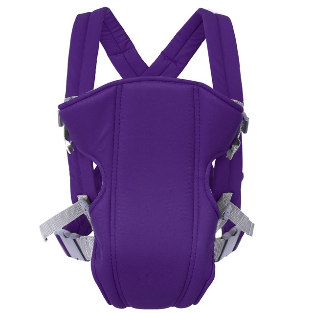 Mochila portabebés para recién nacido, transpirable, parte delantera y trasera, asiento con eslinga (púrpura), 1 unidad
