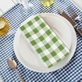 thumbnail image 2 of Cocktail Napkins, Paper Napkins Disposable for Dinner, Plaid Party Napkin, Wedding Napkin, 15.7x11.8 Inch, 3-Layer Paper for Party Dining, Picnic, Home (80, Green), 2 of 8