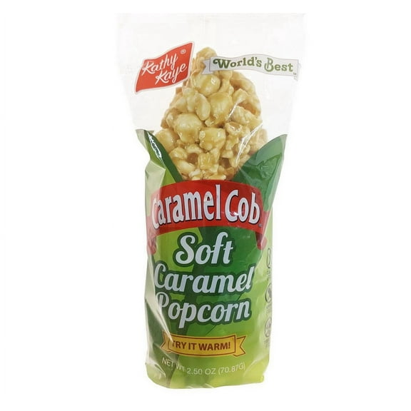 Caramel Cob Soft Caramel Popcorn – 16 Individually Wrapped 2.5 oz Bars – Gluten-Free, Peanut & Tree Nut-Free – Gooey Taste –Classic Sweet Snack