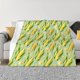 thumbnail image 1 of Balery Fresh Sweet Corn Manta de Franela con Dibujo, Lujo Ultra Suave y Cálido, Antipelusa y Resistente a las Arrugas para Cama, Sofá, Camping -80"x60", 1 of 6