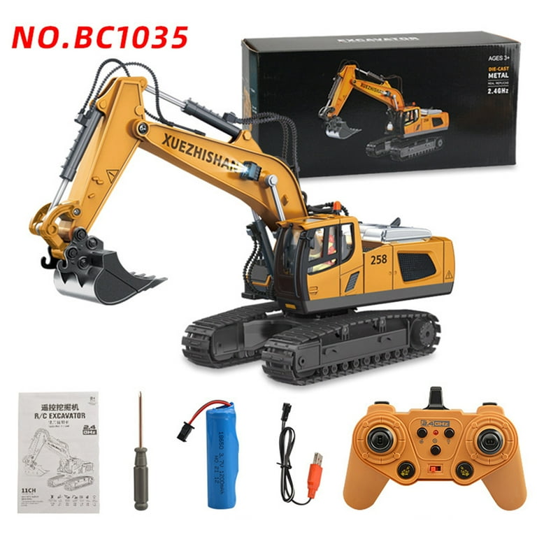 RONSHIN Alloy Engineering Vehicle Remote Control Excavator Bulldozer Dump Truck Electric Toys For Boys