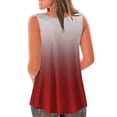 thumbnail image 6 of Womens Tank Tops Loose Fit Sevevn Women's Fashion Gradient Round-Neck Loose Sleeveless T-Shirt Pullover, 6 of 6