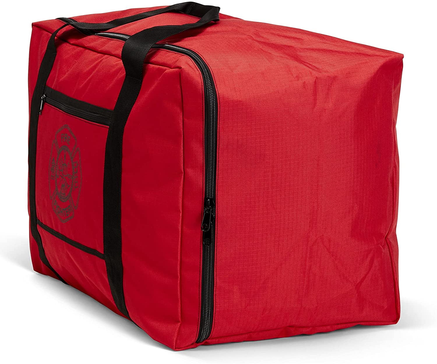 LINE2design Firefighter Gear Bag with Water Resistant Outer Fabric for Unisex - Red