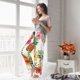 thumbnail image 5 of Fotbe Hawaiian Pineappl Pantalones de Pijama para Mujer, Pantalones de Dormir, Pantalones Pj con Cordón y Bolsillos-Small, 5 of 6