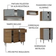 thumbnail image 4 of Cocina Integral Completa Modular Madesa Emilly 229cm MG 15, 4 of 5