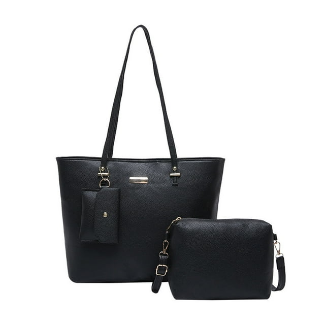 Lksixu Fashionable Women's Bags Large Capacity Multi Functional Bag Three Piece Set Handbag Shoulder Crossbody Bags Combining Practicality And Fashion Storage Bins Organizers and Storage
